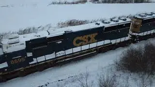 Last B&O locomotive at LTEX, CSX 8595