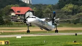 Full Power takeoff of a Dash 8 Q400 by SkyAlps
