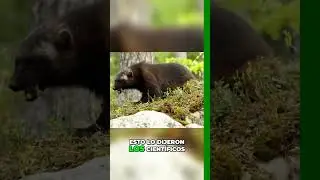 GLOT&Oacute;N O WOLVERINE EN EL BOSQUE