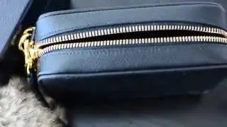 Prada Saffiano Crossbody Camera Bag Purse Review