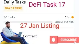17th Day (13 Jan) De.fi Task 17  by Pawansatoshi # freeairdrop #freemining #freeairdrops #crypto