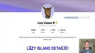 Lazy Llamas HUGE Update! Llama NFT Giveaway! Lazy Island Metaverse Land Mint Details + Token Airdrop
