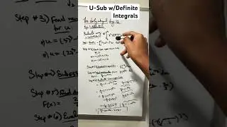 U-Sub UNDER 50 Seconds: Definite vs Indefinite Integrals #advancedplacement #maths #shorts #solve