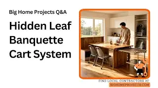 Hidden Leaf Banquette Cart System For Family Kitchens
