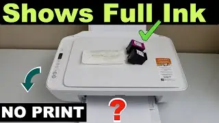 HP Printer Ink Is Full But Not Printing !