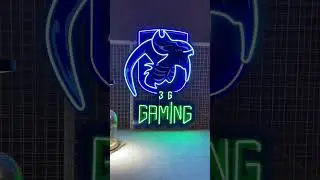 DIY Gaming Room Neon Sign | Custom Neon Sign - Zanvis Neon #shorts
