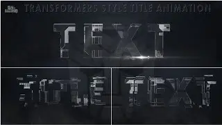 Cinematic Transformers Film Style Title Animation| Saif Mirza | After Effects