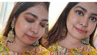  Makeup look on Yellow Haldi Outfit 