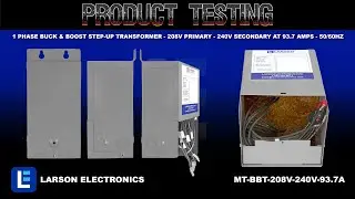 1 Phase Buck & Boost Step-Up Transformer - 208V Primary - 240V Secondary at 93.7 Amps - 50/60Hz
