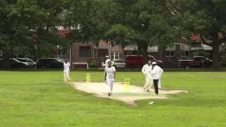Denville McKenzie former Jamaica player  striking a few
