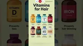 &ldquo;Weak hair? Hair fall? Slow growth? These vitamins change everything 💊🌿&rdquo; #HairVitamins #shorts