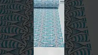 Blue Sardines Sprats Cotton Fabric