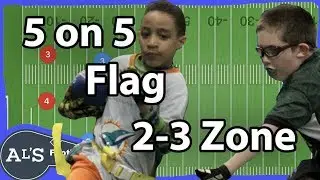 5 on 5 Flag Football 2-3 Zone Defense