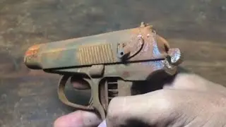 Restoring a rusty Makarov Pistol /Gun Restoration /Russian: Пистолет Макарова,