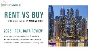 Rent vs Buy - Dubai Marina Gate 1 Bedroom Apartment - PropertyAdvice.ae