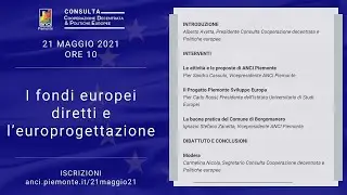 21 maggio 2020  - I fondi europei diretti e l'europrogettazione