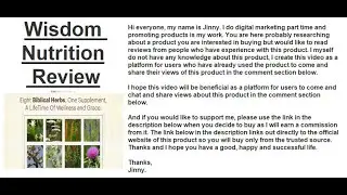 Wisdom Nutrition Review | Find Honest Reviews Of Wisdom Nutrition In The Comments