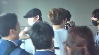 190708 Gimpo Airport Arrival BTS V Taehyung Focus