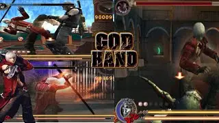 GOD HAND MOD DANTE + SWITCHER COMBO PERFECT STAGE 5 CLEAR AETHERSX2 GAMEPLAY
