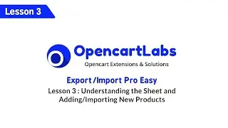 Opencart Import/Export Pro Easy - Lesson 3 : Understanding sheet & Adding/Importing new products