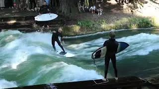 CRAZY RIVER SURFING, GERMANY, EUROPE. 2023! HD!