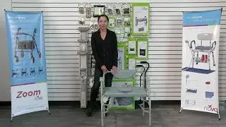 8583 Heavy Duty Drop Arm Commode - Assembly & Features