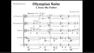 Olympian Suite for Brass Quintet Mvt. I - Zeus: Sky Father (Perusal Score)