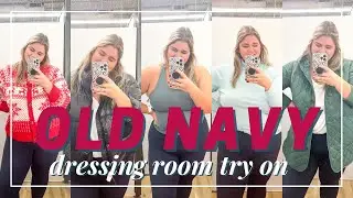 PLUS SIZE Old Navy Try On Haul | Winter 2021 | vlogmas day 12