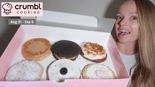 NEW CRUMBL Cookie flavors this week Chocolate Peanut Butter Sandwich Cookie Oreo & Reeses review