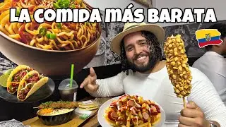 PROBANDO la COMIDA más BARATA de ECUADOR🥪| Parecen mentira los precios💵