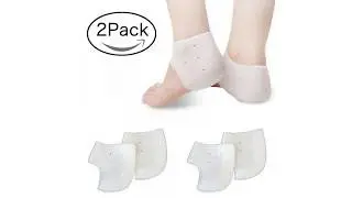 Moisturizing Silicone Gel Heel Socks Cracked Feet & Pain Relief Socks by ELV