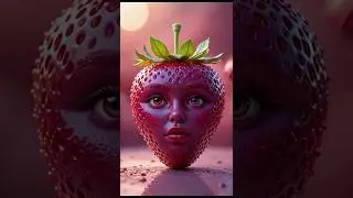 FRUITS EAT Fruits 😲🍓🍏| Surreal 3D food art ASMR #shorts