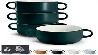 Kook Soup Crocks Ceramic Bowls Broil Oven Microwave and Dishwasher Safe