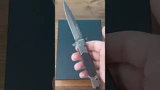 Attractive black double-edged knife
