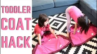 Mom Hacks: How to Teach Your Toddler to Put On Their Own Coat | Montessori Coat Flip Trick