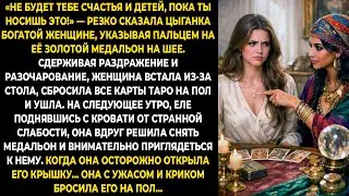 «Не будет тебе счастья и детей, пока ты носишь это!» — резко сказала цыганка богатой женщине …