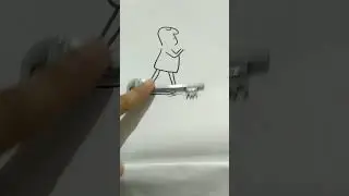 Creative drawing using everyday objects #artisanalfinds #shorts #trending #viral #art