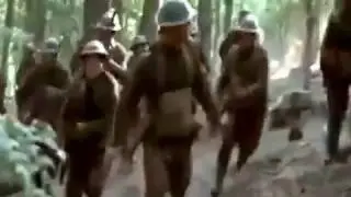 Argonnerwald, NE France:  the 77th US infantry division in action during WWI