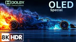 Soothing Nature Scenery in 8K hdr Relax, Sleep & Meditate OLED DEMO TV TEST  Dolby vision (8K/4K TV)