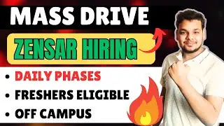 Zensar Mass Recruitment Announced 2026/2025/2024 | Edgeverve Hiring | Assessment Update