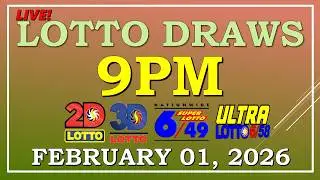 LOTTO RESULT  9PM DRAW , FEBRUARY 01, 2026@LottoResultTV15K