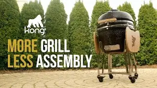 KONG Charcoal Kamado Grill Unboxing & EASY Assembly
