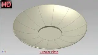 Circular Plate (Video Tutorial) Autodesk Inventor