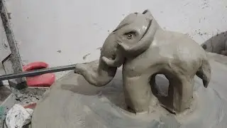 Clay Elephant//art and craft creative art incredible things Clay and craft  pottery art work 2026