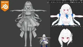 How I make Anime girl in Blender