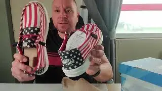 HEYDUDE Wally Patriotic, Mens Shoes, Slip on Loafers, Comfortable