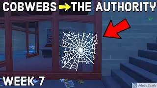 Destroy Cobwebs at The Authority - Best Location! - Week 7 Challenges Fortnite Season 4 Chapter 2