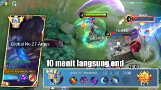 10 MENIT LANGSUNG END | TOP GLOBAL ARGUS EASY GAME IN GLORY