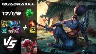 MID Yasuo vs Katarina [QUADRAKILL] - EU Challenger Patch 26.2