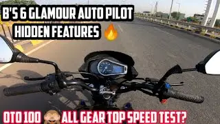 2021 hero glamour bs6|| all gear top speed test || top speed of hero glamour B's 6